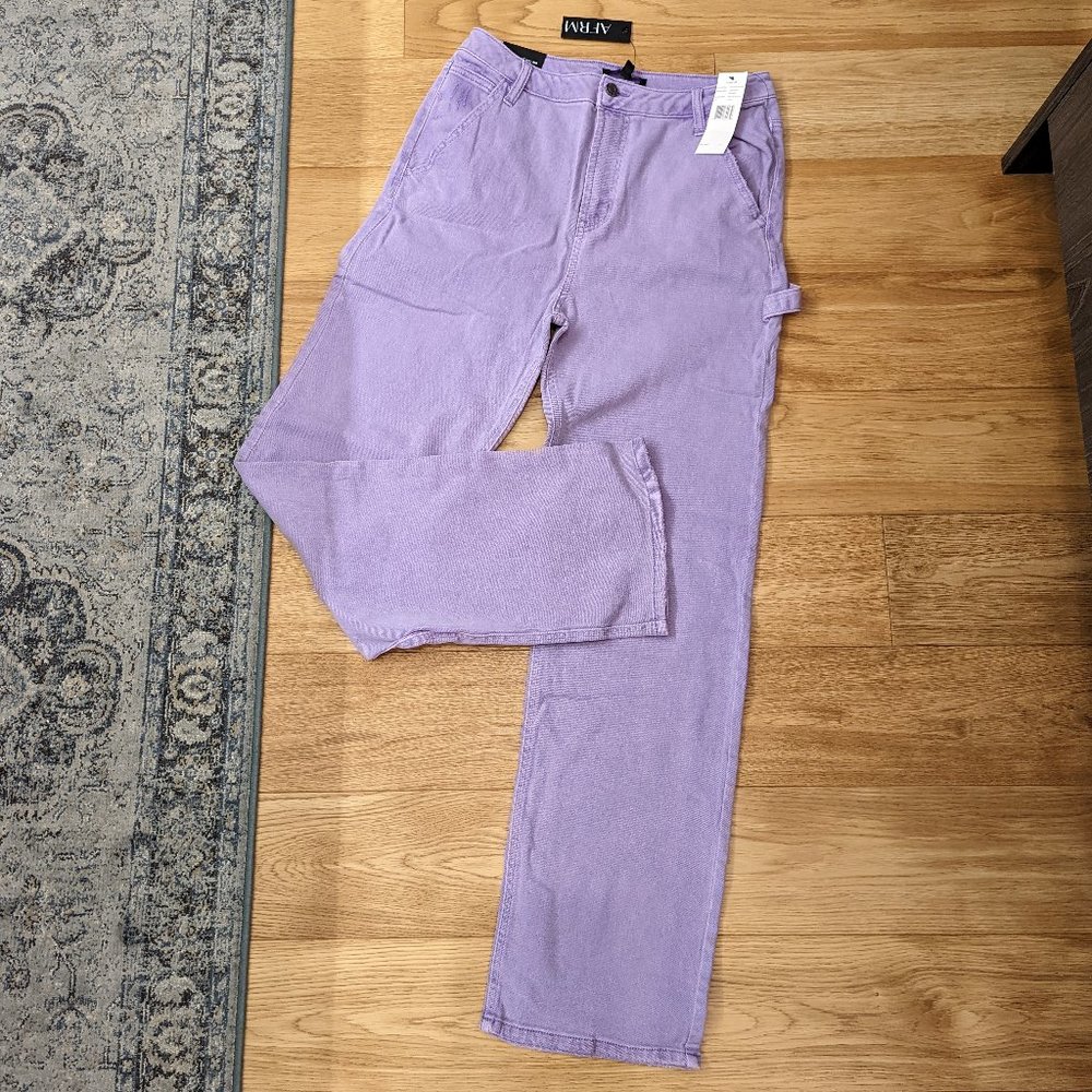 BNWT AFRM Fez Utility 'Carpenter' Straight Leg Jeans